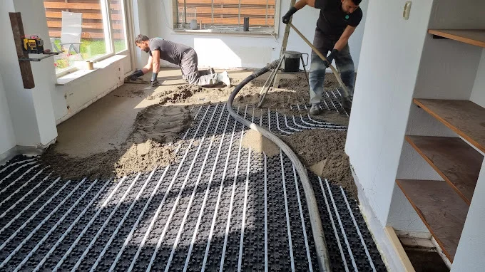 Zandcement dekvloer